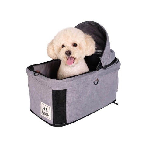 Ibiyaya® Travois Tri-fold Pet Stroller & Travel System - Nimbus Grey - Pets Own Us - Ibiyaya - FS2011-GS United Kingdom