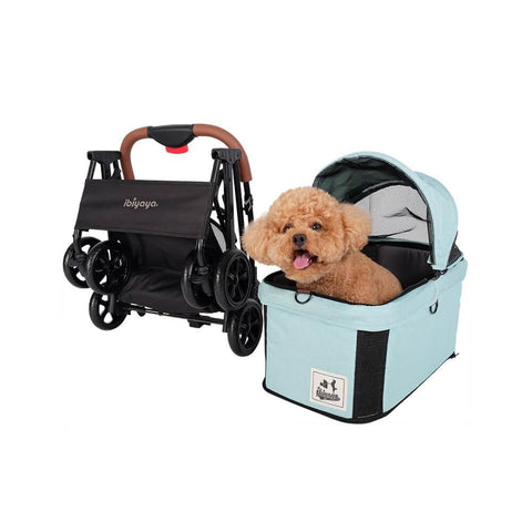 Ibiyaya® Travois Tri-fold Pet Stroller & Travel System - Spearmint - Pets Own Us - Ibiyaya - FS2011-G United Kingdom
