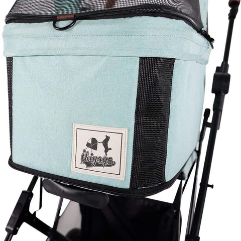 Ibiyaya® Travois Tri-fold Pet Stroller & Travel System - Spearmint - Pets Own Us - Ibiyaya - FS2011-G United Kingdom
