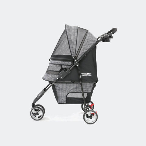 Innopet® Avenue Dog & Cat Pram With Rain Cover | Blended Grey - Pets Own Us - Innopet - IPS-033/BG United Kingdom