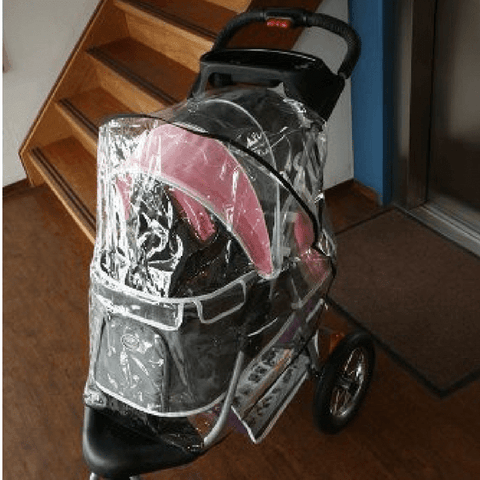 InnoPet® Dog Pram Universal Rain Cover for All Terrain / Cleo / Comfort Air / Comfort EFA / First Class / Monaco / Precious | Transparant - Pets Own Us - Innopet - IP-RCL United Kingdom