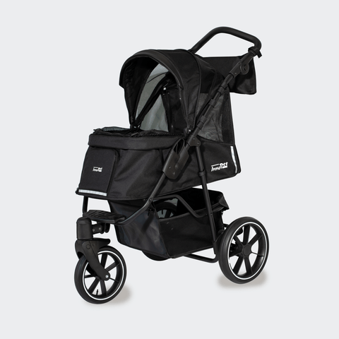 Innopet® Dog Stroller & Pram | Premium Cozy | Black | 5 Year Extended Warranty - Pets Own Us - Innopet - IPS-080/B United Kingdom