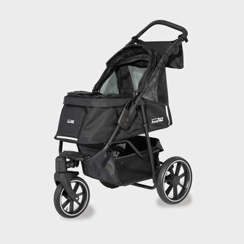 Innopet® Dog Stroller & Pram | Premium Cozy | Black | 5 Year Extended Warranty - Pets Own Us - Innopet - IPS-080/B United Kingdom