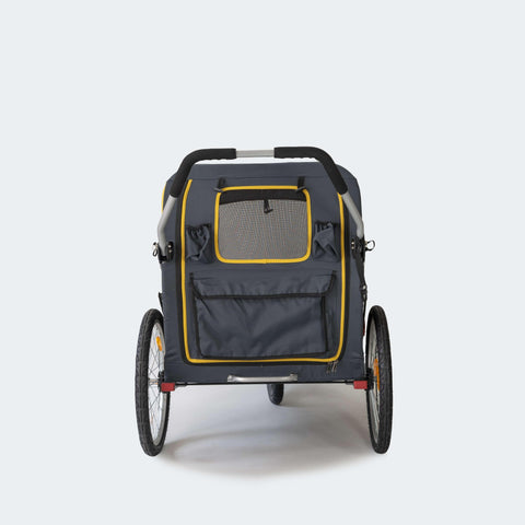 Innopet® Hercules 2.0 XL Dog Pram | >50kgs | Free Rain Cover | Grey/Yellow | 2-Year Extended Warranty - Pets Own Us - Innopet - IPS-060/B United Kingdom