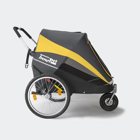 Innopet® Hercules 2.0 XL Dog Pram | >50kgs | Free Rain Cover | Grey/Yellow | 2-Year Extended Warranty - Pets Own Us - Innopet - IPS-060/B United Kingdom