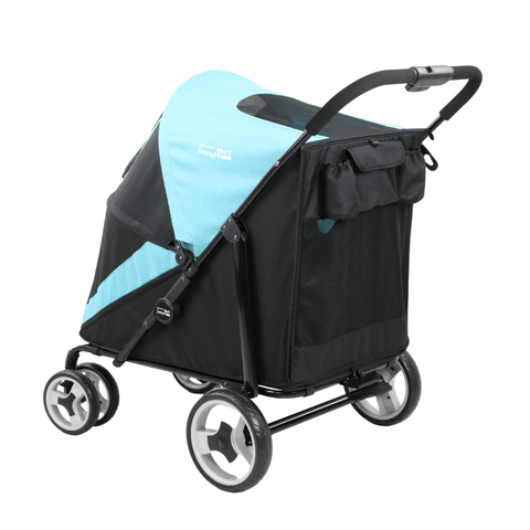 Innopet® Mamut XLarge Dog Pram | For Dogs upto >50kgs | Blue/Black | 2-Year Extended Warranty | Free Rain Cover - Pets Own Us - Innopet - IPS-038/OB United Kingdom