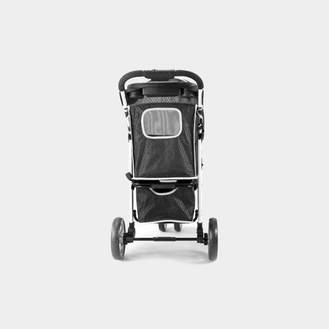 Innopet® Monaco Dog & Cat Pram With Rain Cover | Black | 2-Year Warranty - Pets Own Us - Innopet - IPS-035/B United Kingdom