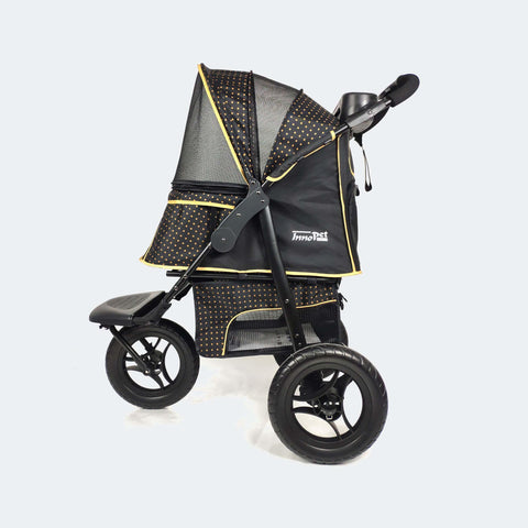 InnoPet® | Adventure Pet & Dog Stroller | Black / Gold - Pets Own Us - Innopet - IPS-036/BG United Kingdom