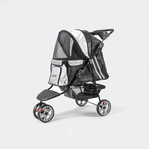 InnoPet® | All-Terran Pet & Dog Stroller | Black / Silver - Pets Own Us - Innopet - IPS-01/BS United Kingdom