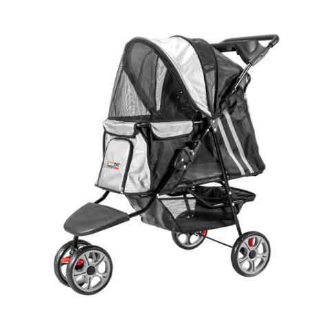 InnoPet® | All-Terran Pet & Dog Stroller | Black / Silver - Pets Own Us - Innopet - IPS-01/BS United Kingdom