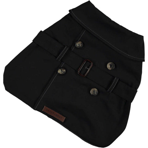 Kensington Waterproof Trench Coat by Baker & Bray - Black - Pets Own Us - Baker & Bray - BB-11-01-03-XS United Kingdom