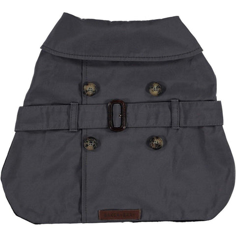 Kensington Waterproof Trench Coat by Baker & Bray - Graphite - Pets Own Us - Baker & Bray - BB-11-01-07-XS United Kingdom