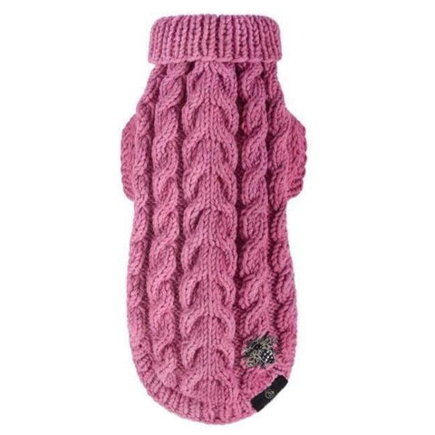 Knitted Sweater LUXURY Bebe’s by Oh Charlie - Raspberry - Pets Own Us - Oh Charlie - United Kingdom
