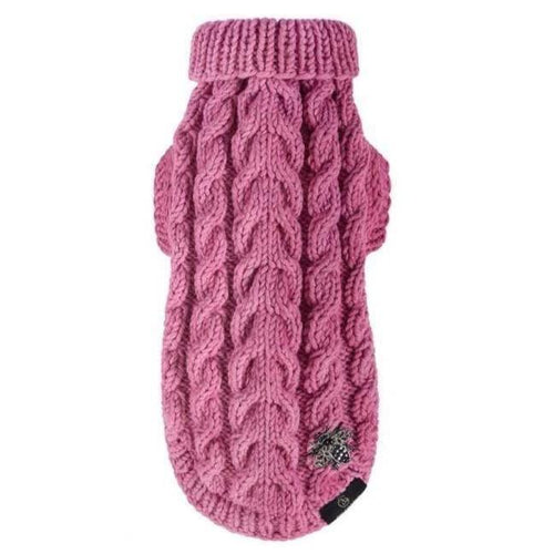 Knitted Sweater LUXURY Bebe’s by Oh Charlie - Raspberry - Pets Own Us - Oh Charlie - United Kingdom