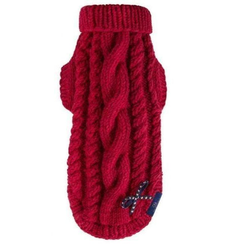 Knitted Sweater LUXURY LoveRed by Oh Charlie - Red - Pets Own Us - Oh Charlie - United Kingdom