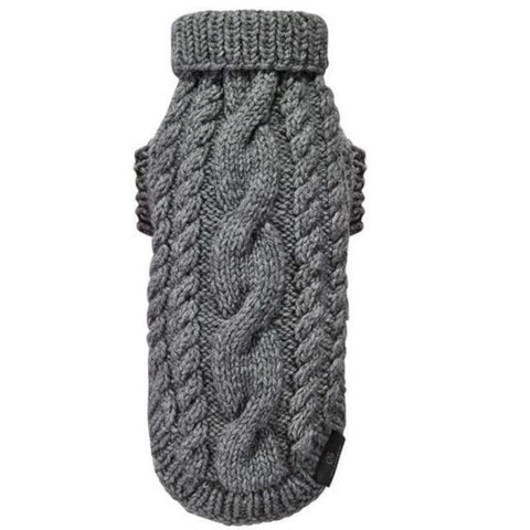Knitted Sweater LUXURY Precius by Oh Charlie - Grey - Pets Own Us - Oh Charlie - United Kingdom