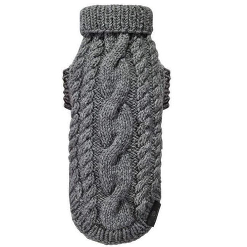Knitted Sweater LUXURY Precius by Oh Charlie - Grey - Pets Own Us - Oh Charlie - United Kingdom