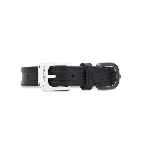 Leather Dog Collar by William Walker | La Nobile | Nero - Pets Own Us - William Walker - 112001 United Kingdom