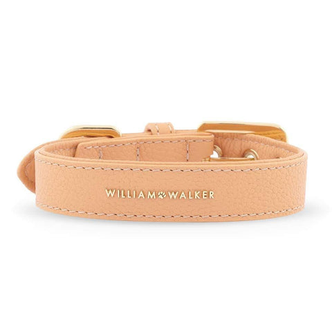 Leather Dog Collar by William Walker | Nappa | Orange - Pets Own Us - William Walker - United Kingdom