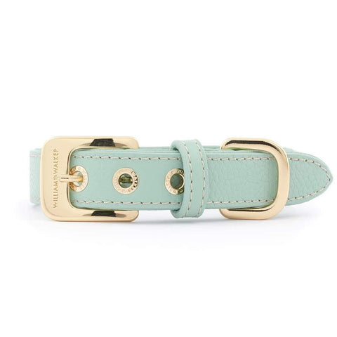 Leather Dog Collar by William Walker | Nappa | Peppermint - Pets Own Us - William Walker - United Kingdom