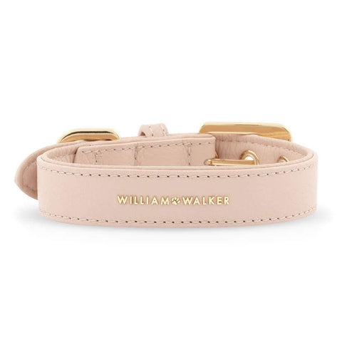 Leather Dog Collar by William Walker | Nappa | Rose - Pets Own Us - William Walker - United Kingdom