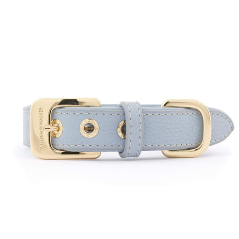 Leather Dog Collar by William Walker | Nappa | Sky No.2 - Pets Own Us - William Walker - 110201 United Kingdom