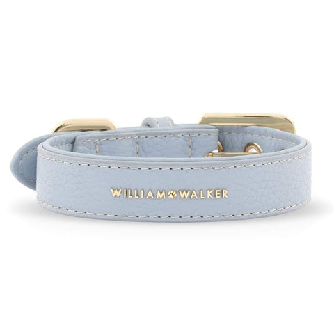 Leather Dog Collar by William Walker | Nappa | Sky No.2 - Pets Own Us - William Walker - 110201 United Kingdom