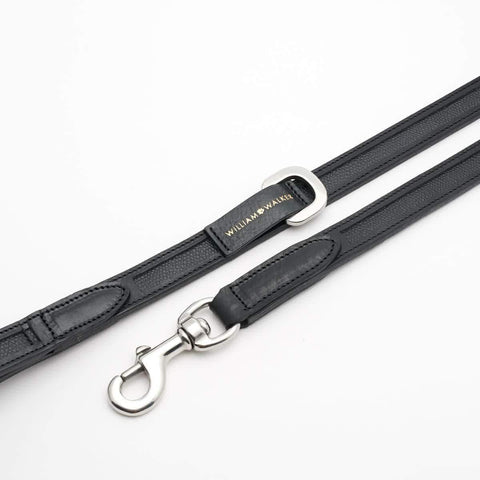 Leather Dog Leash by William Walker | La Nobile | Nero - Pets Own Us - William Walker - 122001 United Kingdom