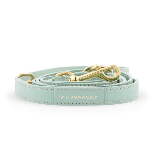 Leather Dog Leash by William Walker | Nappa | Peppermint - Pets Own Us - William Walker - United Kingdom
