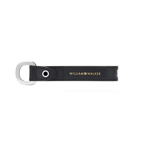 Leather Keyring by William Walker | La Nobile | Nero Black - Pets Own Us - William Walker - 122005 United Kingdom