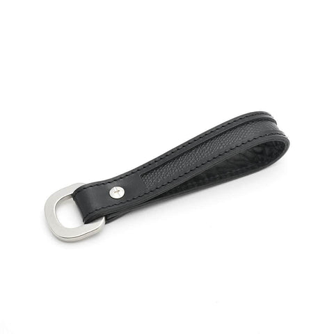 Leather Keyring by William Walker | La Nobile | Nero Black - Pets Own Us - William Walker - 122005 United Kingdom