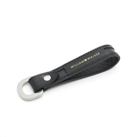 Leather Keyring by William Walker | La Nobile | Nero Black - Pets Own Us - William Walker - 122005 United Kingdom