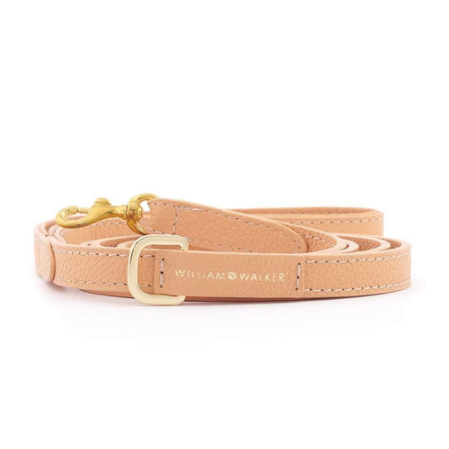 Leather Small City Dog Leash by William Walker | Nappa | Orange - Pets Own Us - William Walker - United Kingdom