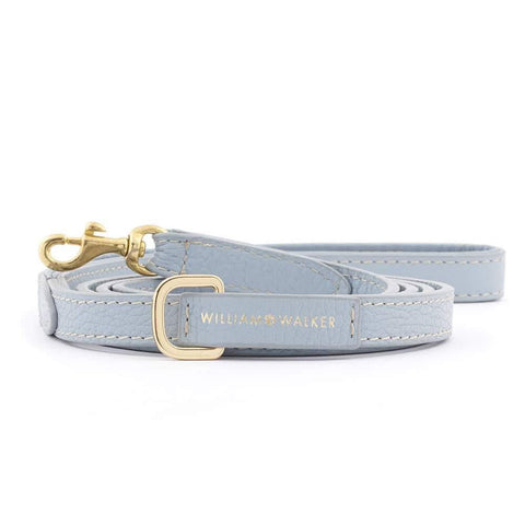 Leather Small City Dog Leash by William Walker | Nappa | Sky No.2 - Pets Own Us - William Walker - 120205 United Kingdom