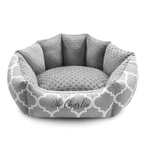 Marocco Pet Bed by Oh Charlie - Grey - Pets Own Us - Oh Charlie - United Kingdom