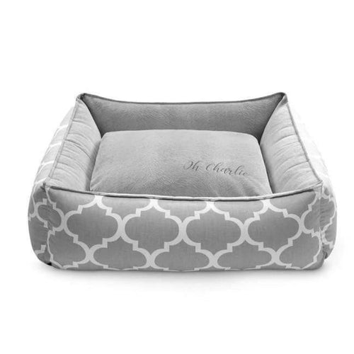 Marocco Pet Bed Plus by Oh Charlie - Grey - Pets Own Us - Oh Charlie - United Kingdom