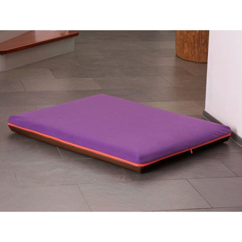 Memory Foam Dog Bed in Brown Faux Leather - Pets Own Us - Pet Interiors - United Kingdom