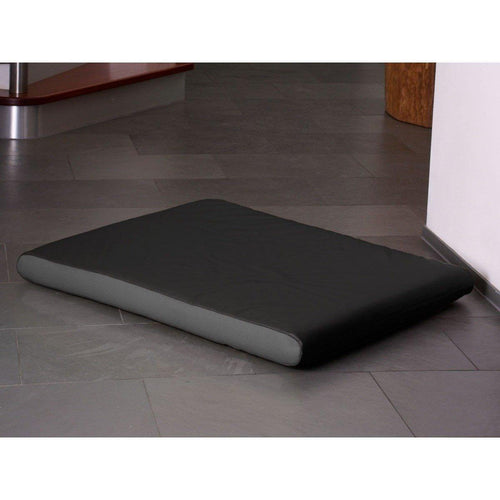 Memory Foam Dog Mattress in Black Faux Leather - Pets Own Us - Pet Interiors - United Kingdom