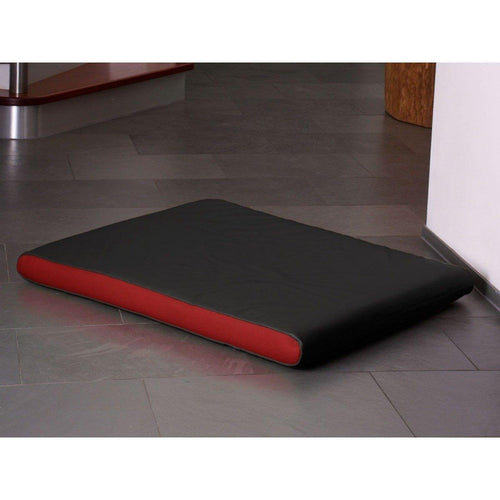 Memory Foam Dog Mattress in Black Faux Leather - Pets Own Us - Pet Interiors - United Kingdom