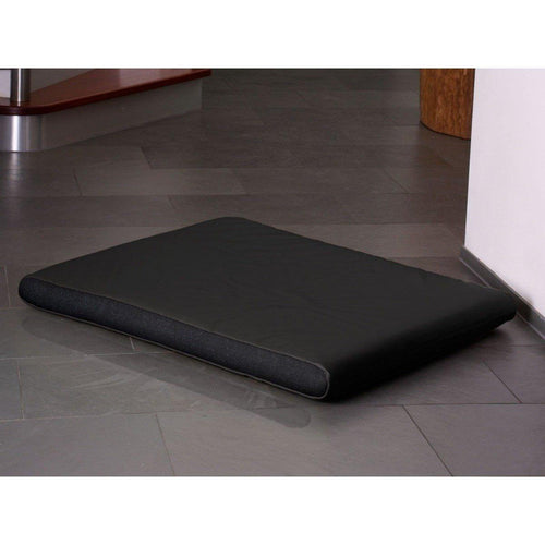 Memory Foam Dog Mattress in Black Faux Leather - Pets Own Us - Pet Interiors - United Kingdom