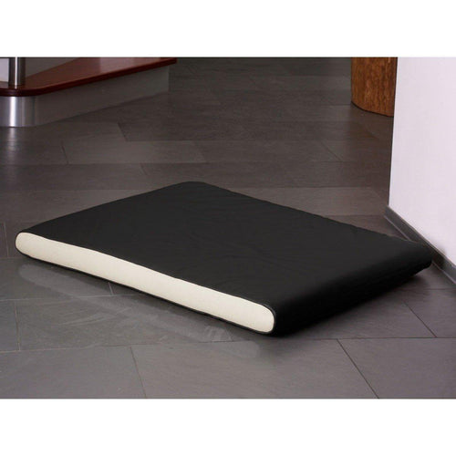 Memory Foam Dog Mattress in Black Faux Leather - Pets Own Us - Pet Interiors - United Kingdom