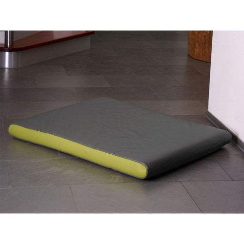Memory Foam Dog Mattress in Grey Faux Leather - Pets Own Us - Pet Interiors - United Kingdom