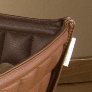 Orthopedic Cat Bed By Pet Interiors- Brown Leather Bowl - Pets Own Us - Pet Interiors - United Kingdom