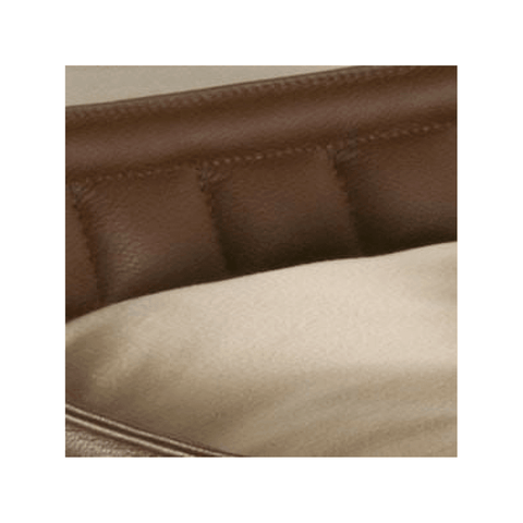 Orthopedic Dog Bed By Pet Interiors- Brown Leather Bowl - Pets Own Us - Pet Interiors - United Kingdom