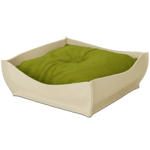 Orthopedic Pet Bed By Pet Interiors - Cream Felt Bowl - Pets Own Us - Pet Interiors - United Kingdom