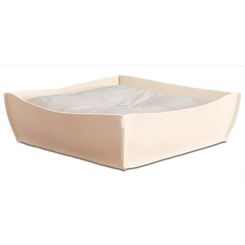 Orthopedic Pet Bed By Pet Interiors - Cream Felt Bowl - Pets Own Us - Pet Interiors - United Kingdom