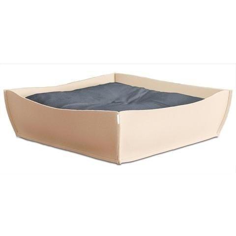Orthopedic Pet Bed By Pet Interiors - Cream Felt Bowl - Pets Own Us - Pet Interiors - United Kingdom