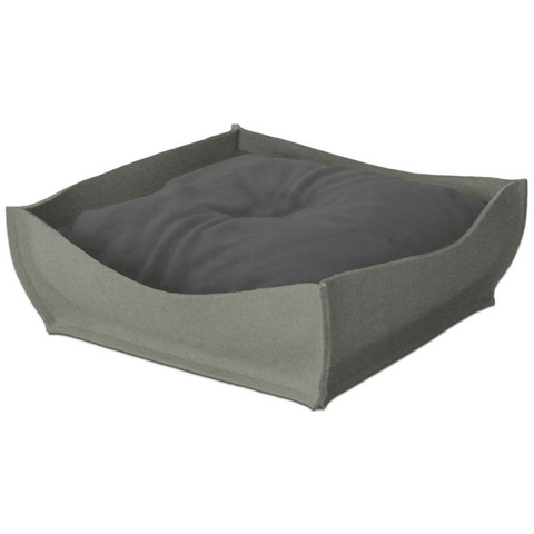 Orthopedic Pet Bed By Pet Interiors - Grey Felt Bowl - Pets Own Us - Pet Interiors - United Kingdom