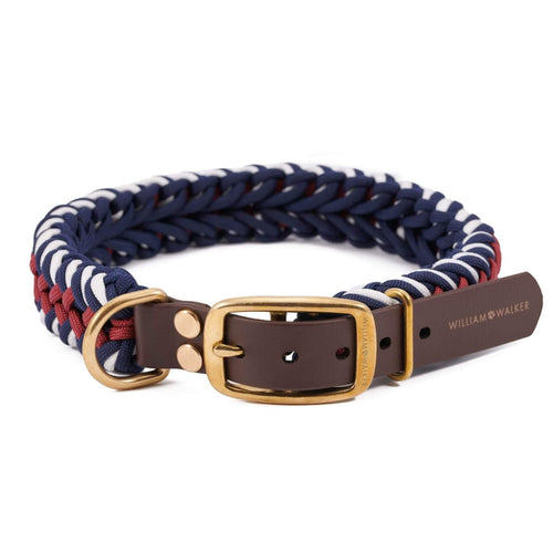Paracord Dog Collar by William Walker - Royal - Pets Own Us - William Walker - WW-PC-R-XS United Kingdom