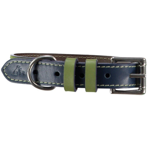 Richmond Dog Collar by Baker & Bray - Aloe/Cosmo - Pets Own Us - Baker & Bray - BB-41-01-13-XS United Kingdom